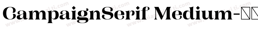 CampaignSerif Medium字体转换